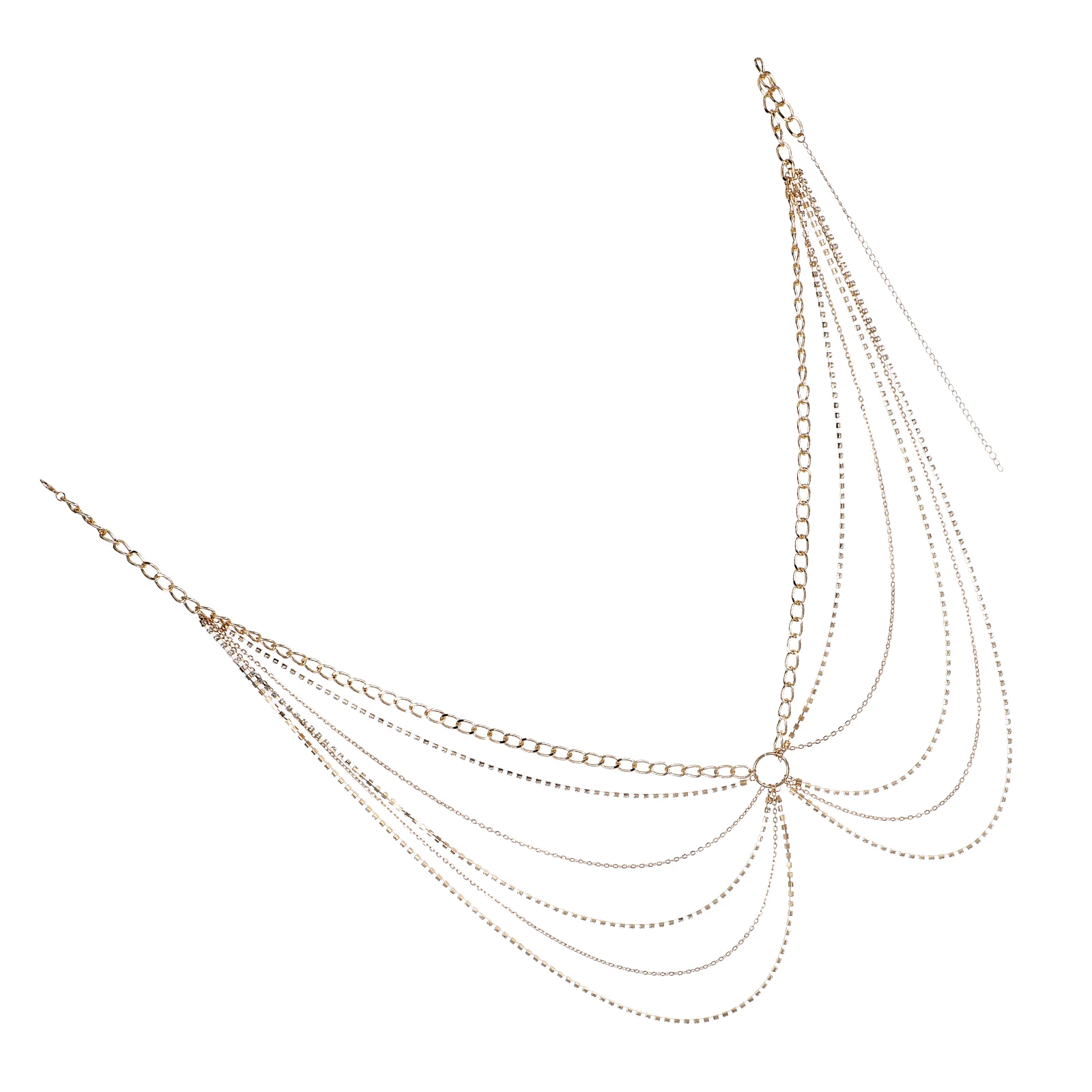 Fashionable Multi-layer Waist Chain Belly Jewelry Body for Women Metal Belt Miss