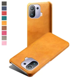 For Xiaomi Mi 11 Pro Ultra Lite 5G 11i Luxury Slim Vegan Leather Case For Xiomi Mi 10 10S 10T 9 9T CC9 Pro Note 10 Lite Cover