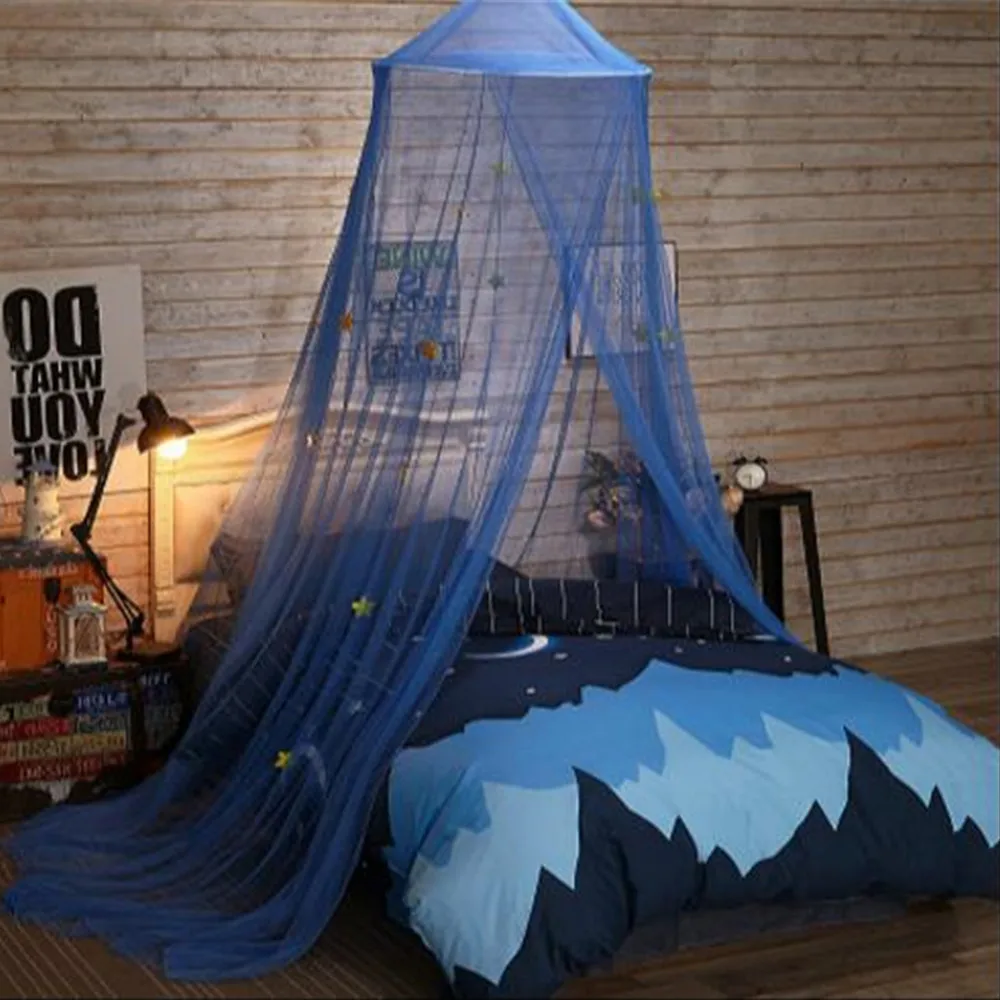 INS Moskitiera do podwójnego łóżka z baldachimem Siatka odrzutowa owadów Okrągły baldachim Zasłony łóżka Środek odstraszający komary Namiot Dom