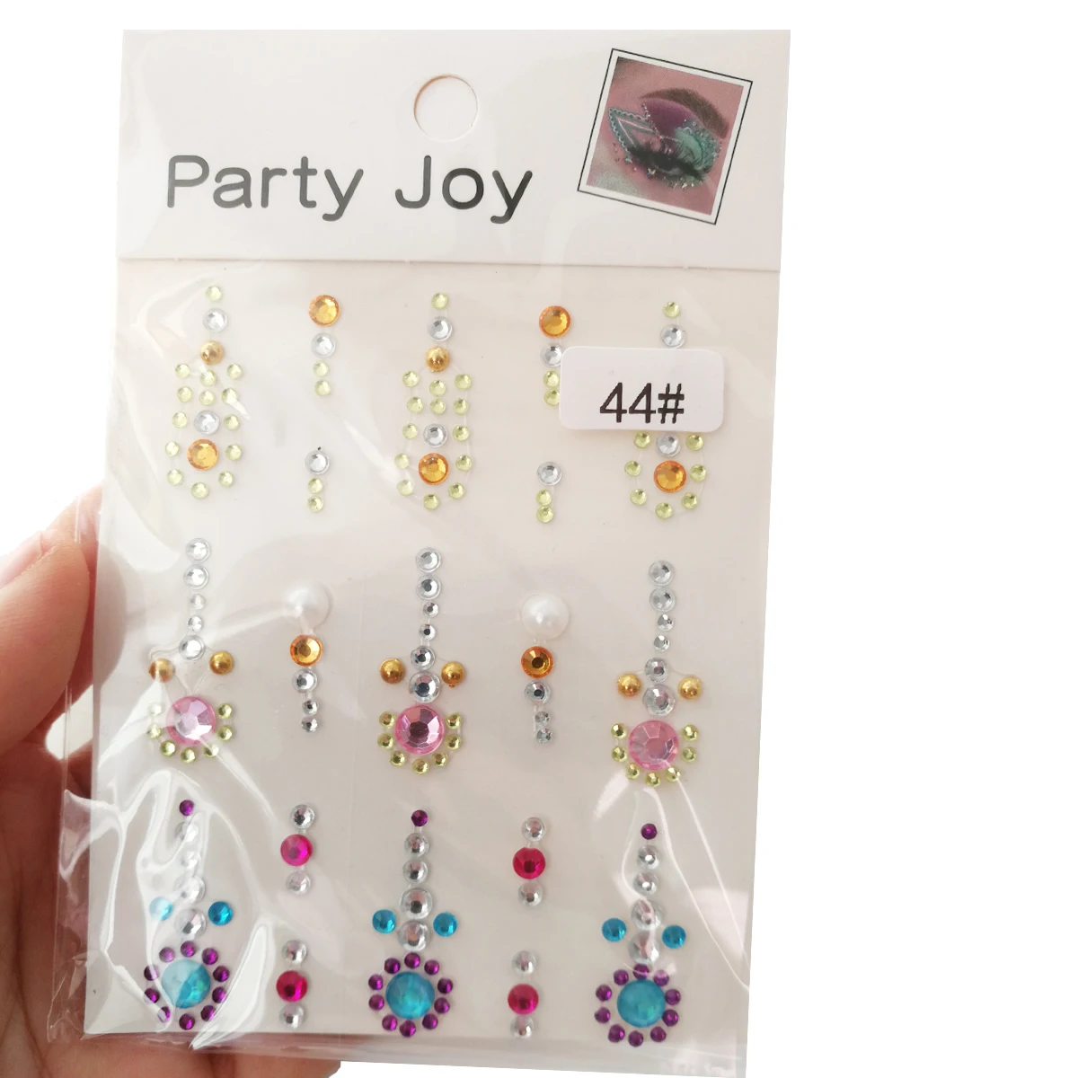 1PC Makeup Party Music Festival Stage Performance Face Jewels Stickers Eyes Body Art DIY 3D Simulated Pearl Tattoos