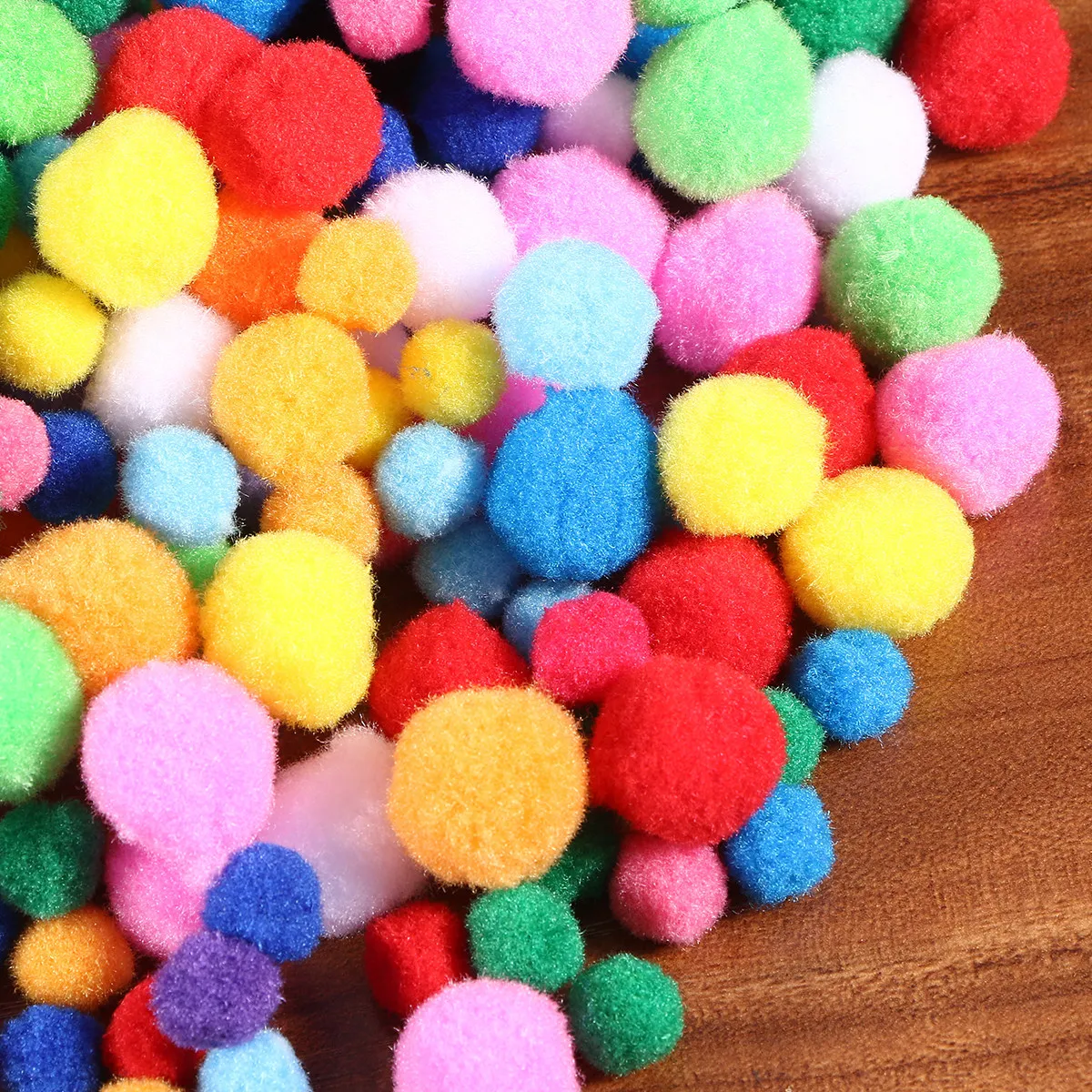 550Pcs Plastic For Preschool Teacher Christmas Ornament Craft Handcraft Materials Colorful Pom