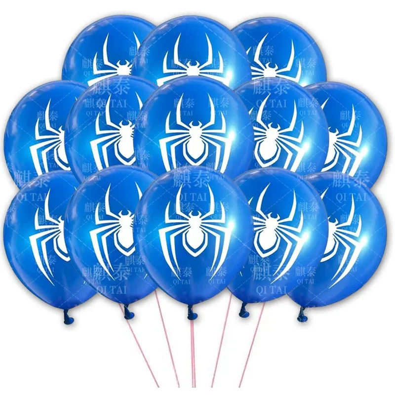 Marvel 3/6/18pcs 12 Inch Spider-Man Cartoon Anime Balloon Set,latex Balloons,for Children's Festival Parties,party Decorations