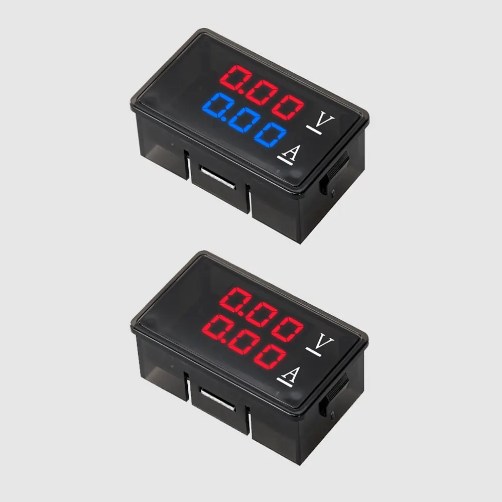 Digital Voltmeter DC 100V 10A Voltmeter Ammeter Blue+Red LED Amp Dual Digital Volt Meter Gauge for Electromobile Motorcycle Car