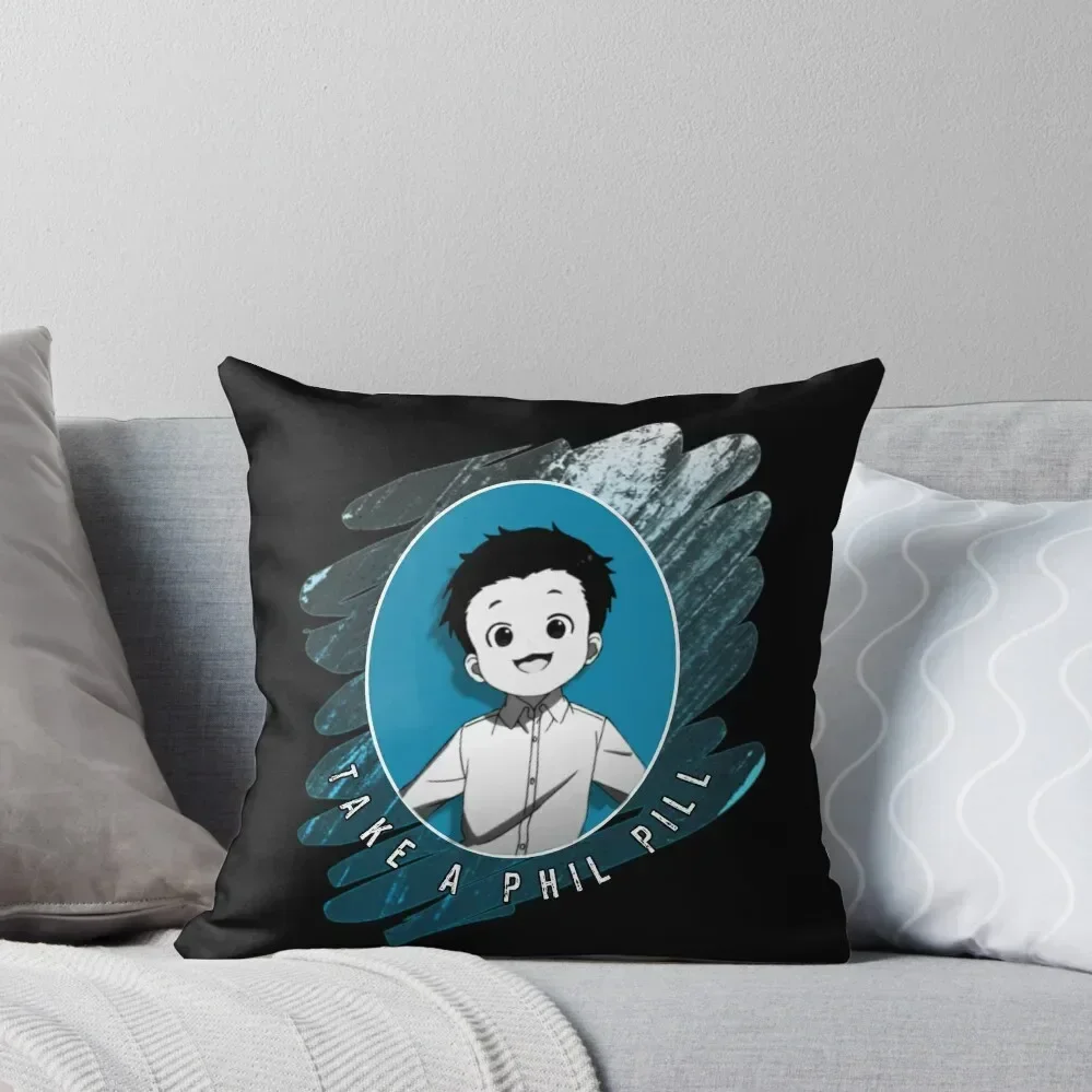 The Promised Neverland Phil Throw Pillow Pillowcase Cushion Elastic Cover For Sofa pillow