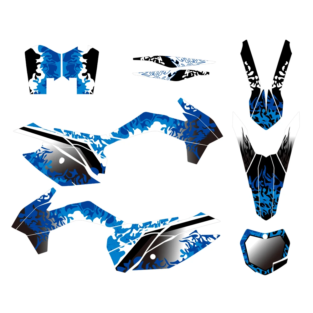 Fit For SX SXF XC 125-450F 125 250 350 450 2013 2014 Custom Background Motorcycle Graphics Decal Stickers Kits