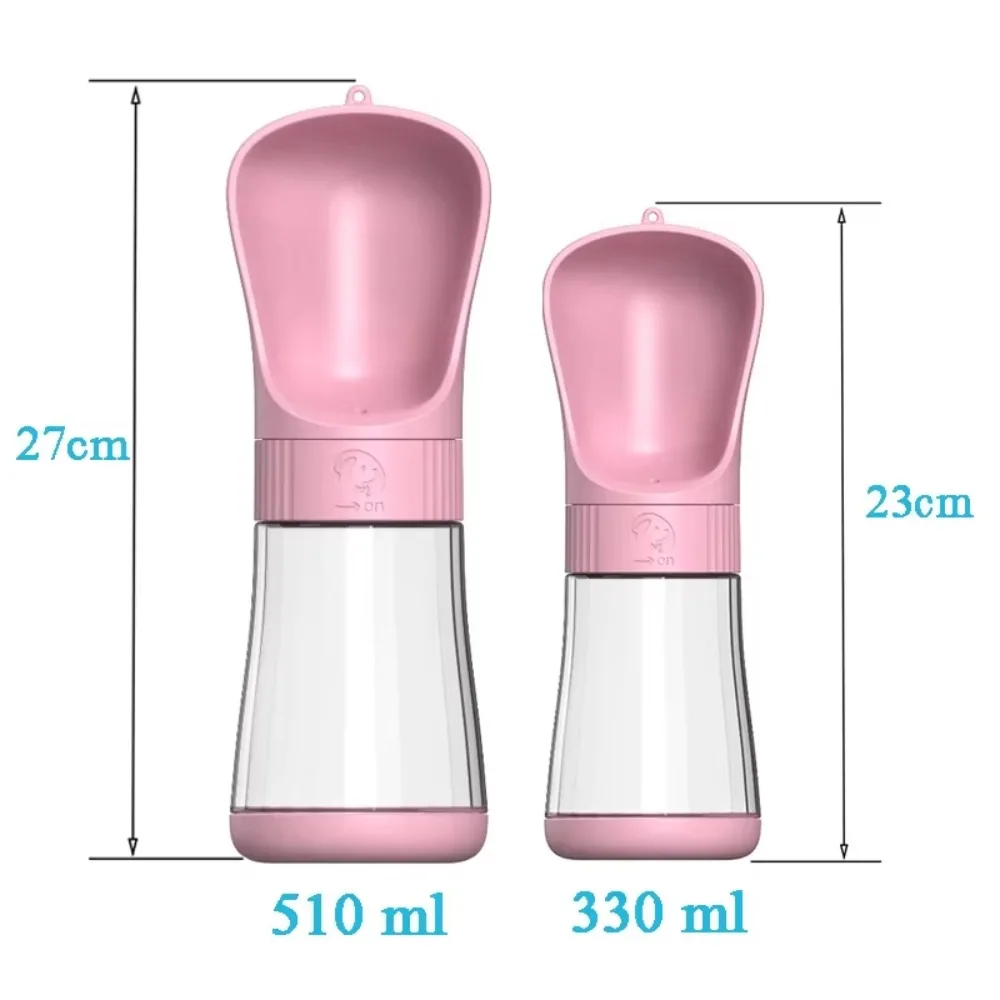 510/330ML Portable Dog Water Bottle for Small Large Dogs Puppy Cat Outdoor Travel Walking Drinking Bowls Pet Feeder Dog Supplies
