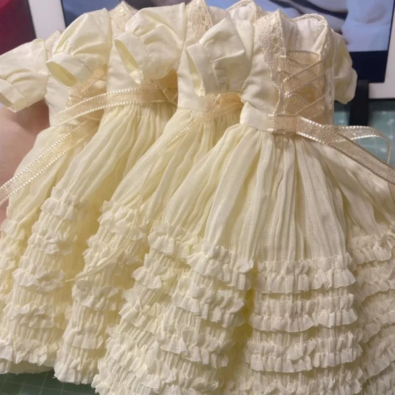 

2026 Dula Doll Clothes Dress White vintage lace dress Blythe ob24 ob22 Azone Licca ICY JerryB 1/6 Doll Accessories