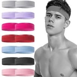 Solide Sweat-Absorbent Hairband Women Men Portable Sports Antiperspirant Belt Running Headwear Breathable Sweatband Hair Wrap