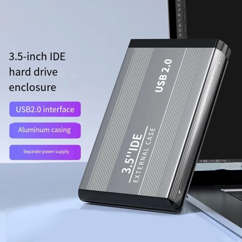 IDE Parallel Port Portable Hard Drive Box EU Plug