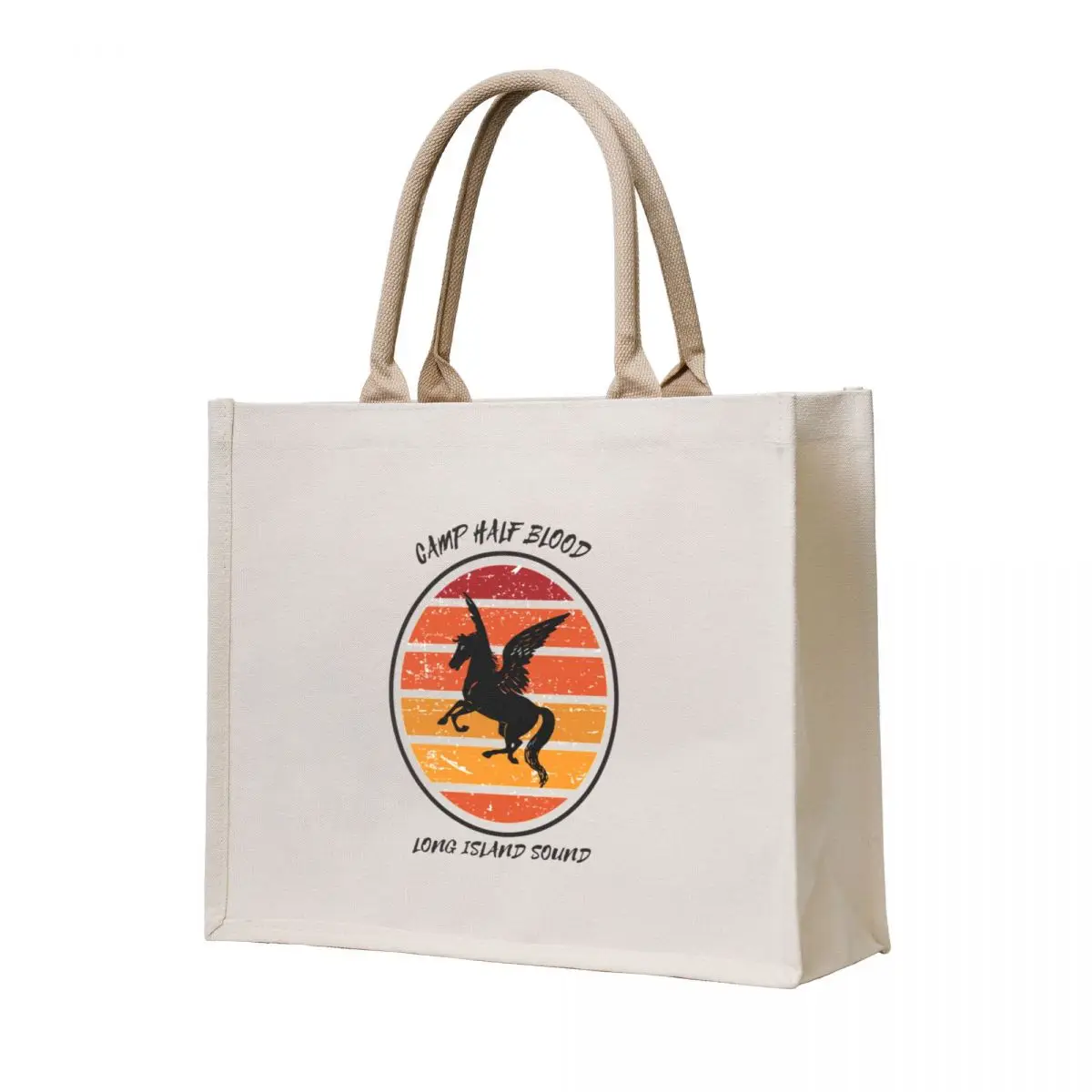 

Camp Half Blood Vintage Long Island Sound Tote Bag female bag custom canvas bag Big