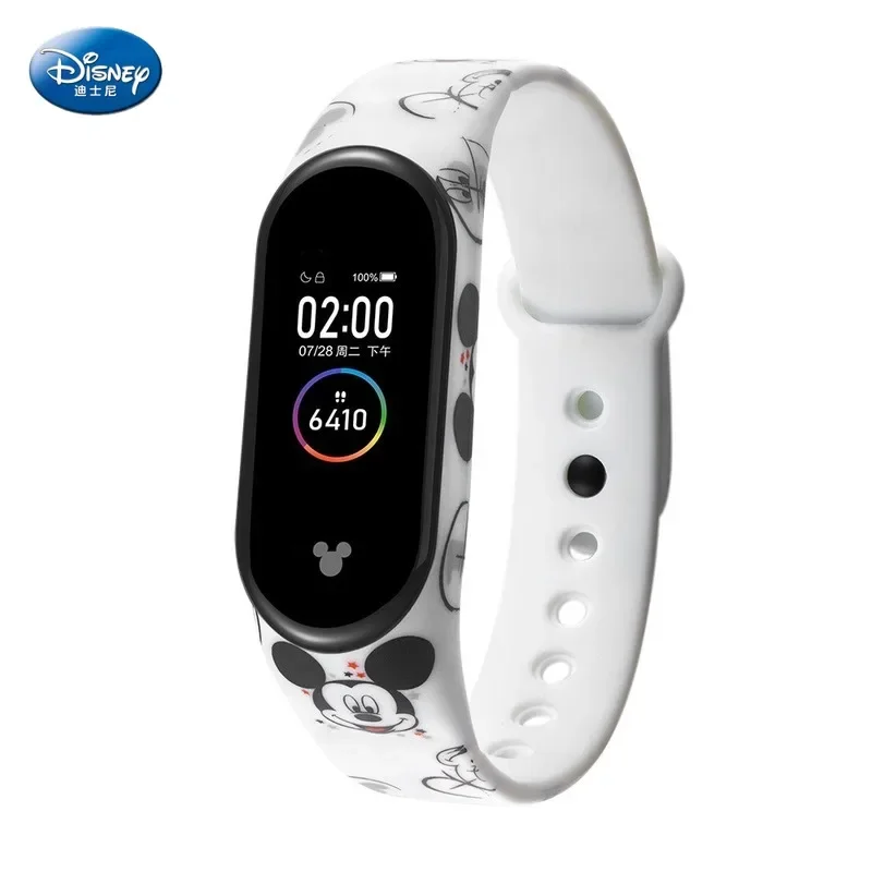 Disney Mickey Mouse Women's Wristwatch Sports Bracelet Smart Watch Android and Apple Smart Watch Men Kids Watch Sleep Tracker