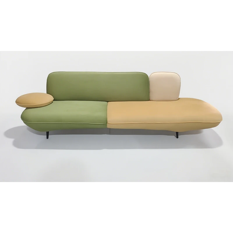 & High-end Designer Sofa New Italian Minimalist Elastic Fabric Leisure Sofa