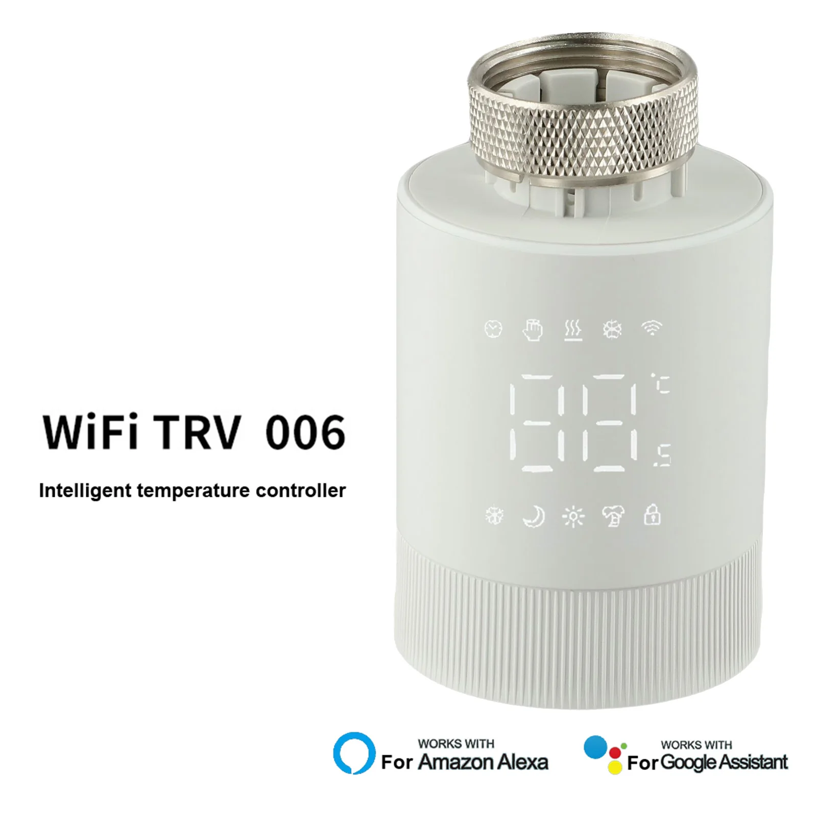 Temperature Control Valve for Tuya Smart Home Efficient Room Climate Management via Smartphone and Voice Commands