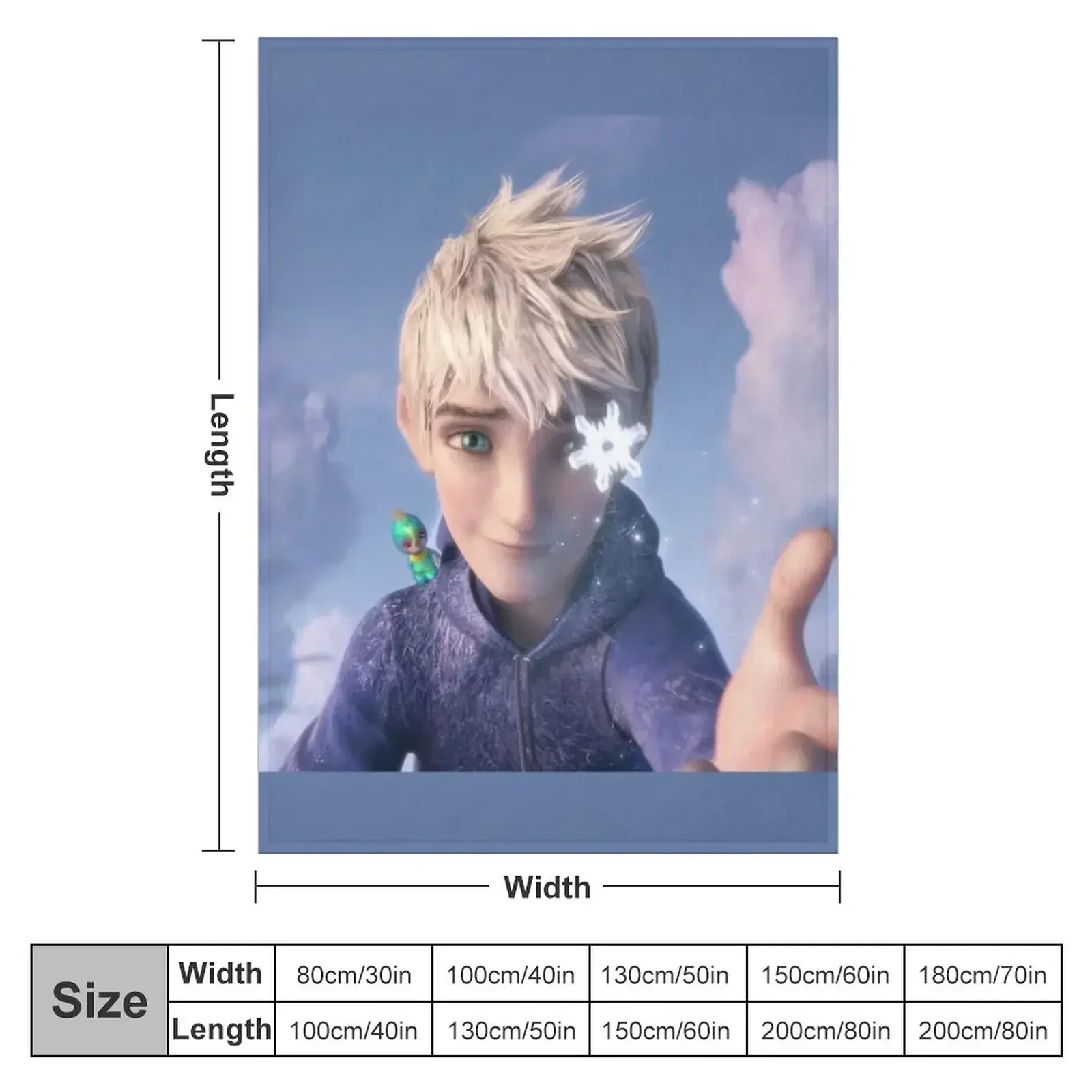 Jack Frost Throw Blanket warm winter Luxury Designer Hair Blankets