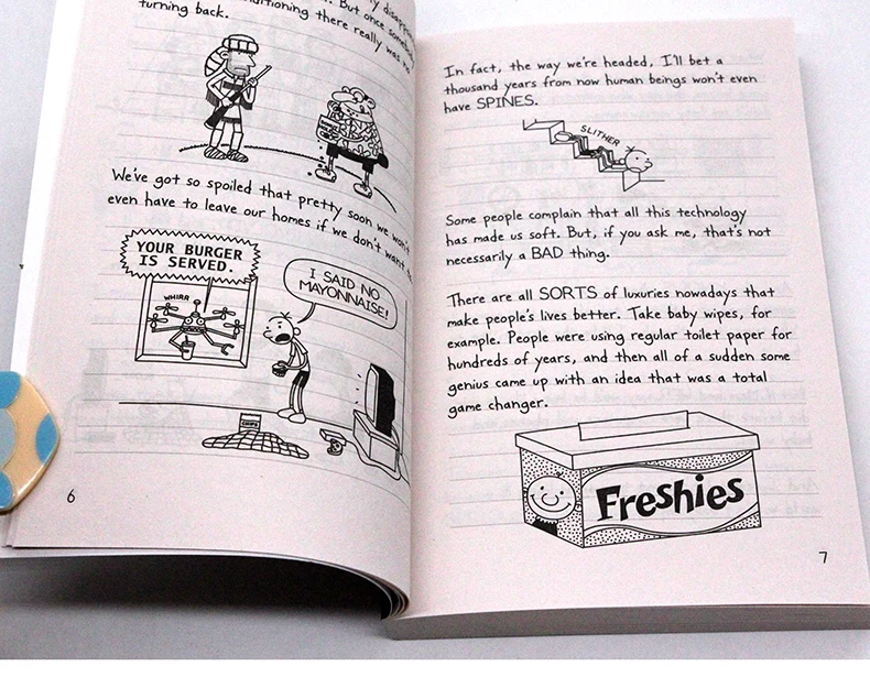 Imagem -04 - Diary of a Wimpy Kid 10 Old School Jeff Kinney Livros Infantis com Idade entre 10 11 12 Livros em Inglês Humor Banda Desenhada 9780141377094