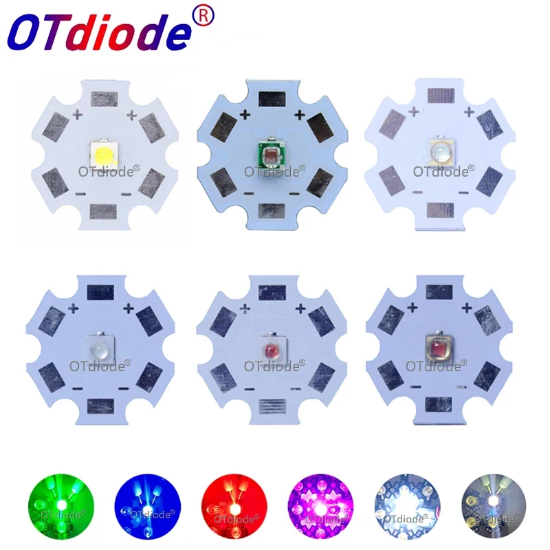 20PCS 3W 3535 SMD High Power LED diode Chip light emitter Cool White Warm White Red Green Blue instead of XPPE led