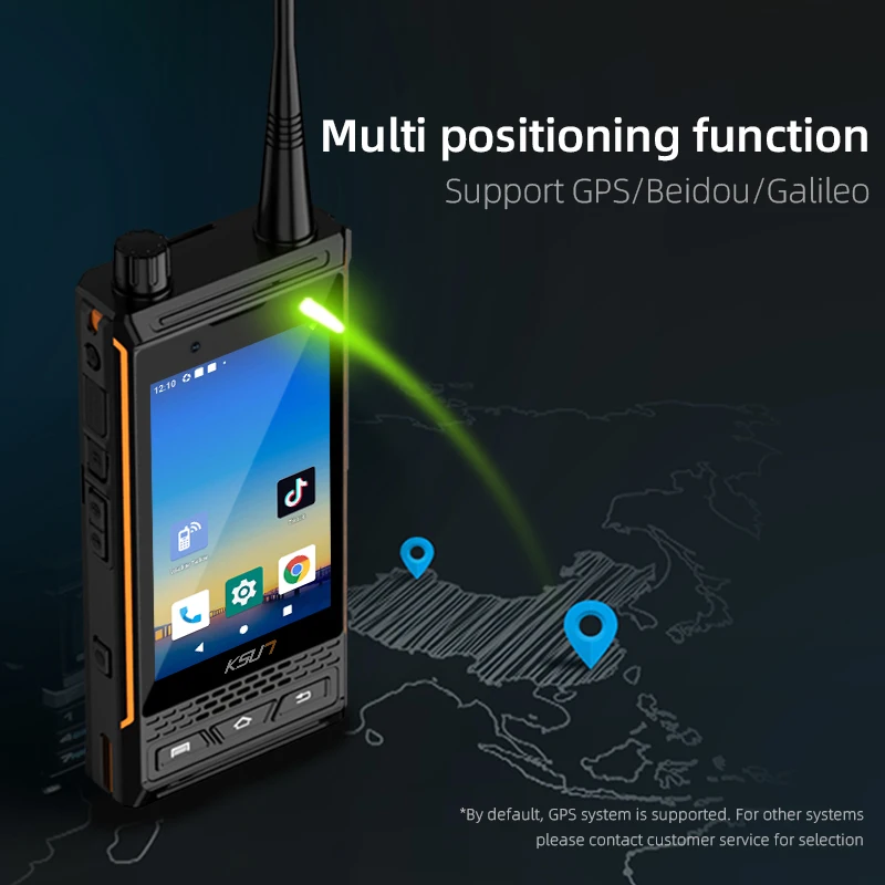 KSUN AL100 IP68 Waterproof Dustproof Walkie Talkie Rugged Phone Digital Analog 4G Network Tri Mode Two Way Radio