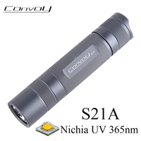 UV Flashlight Convoy S21A Nichia UV 365nm Linterna Led S2 Plus 21700 Version Ultraviolet Torch Ultra Violet Flash Light Lanterna