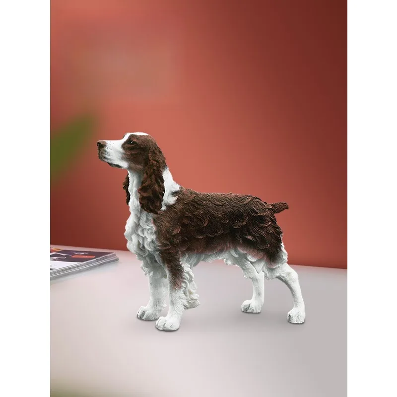 1/6 مقياس سبرينغر الذليل الكلب نموذج الراتنج محاكاة الحيوان الدائمة الموقف ل 12 بوصة لعبة الجندي عمل أرقام المشهد الدعائم