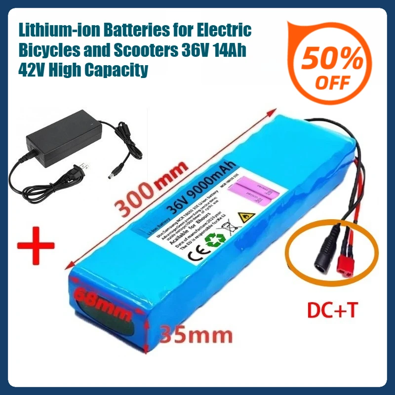 

Lithium-ion Batteries for Electric Bicycles and Scooters 36V 14Ah 42V High Capacity