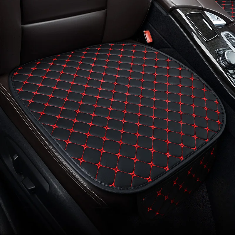 PU Leather Car Seat Cover Waterproof Car Seat Cushion Protector Mat Universal Front Breathable Car  Auto Vehicle Cushion Pad image 2