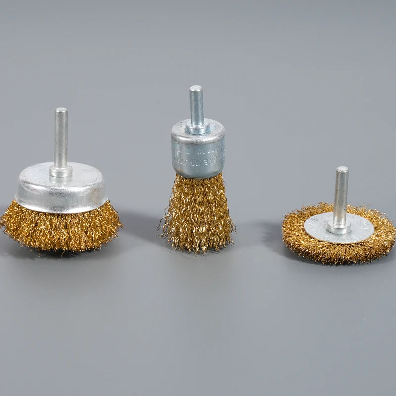 3pcs Dental instrument tool cleaning brush, stainless steel multiple models polishing brush, oral cleaning tool brush head
