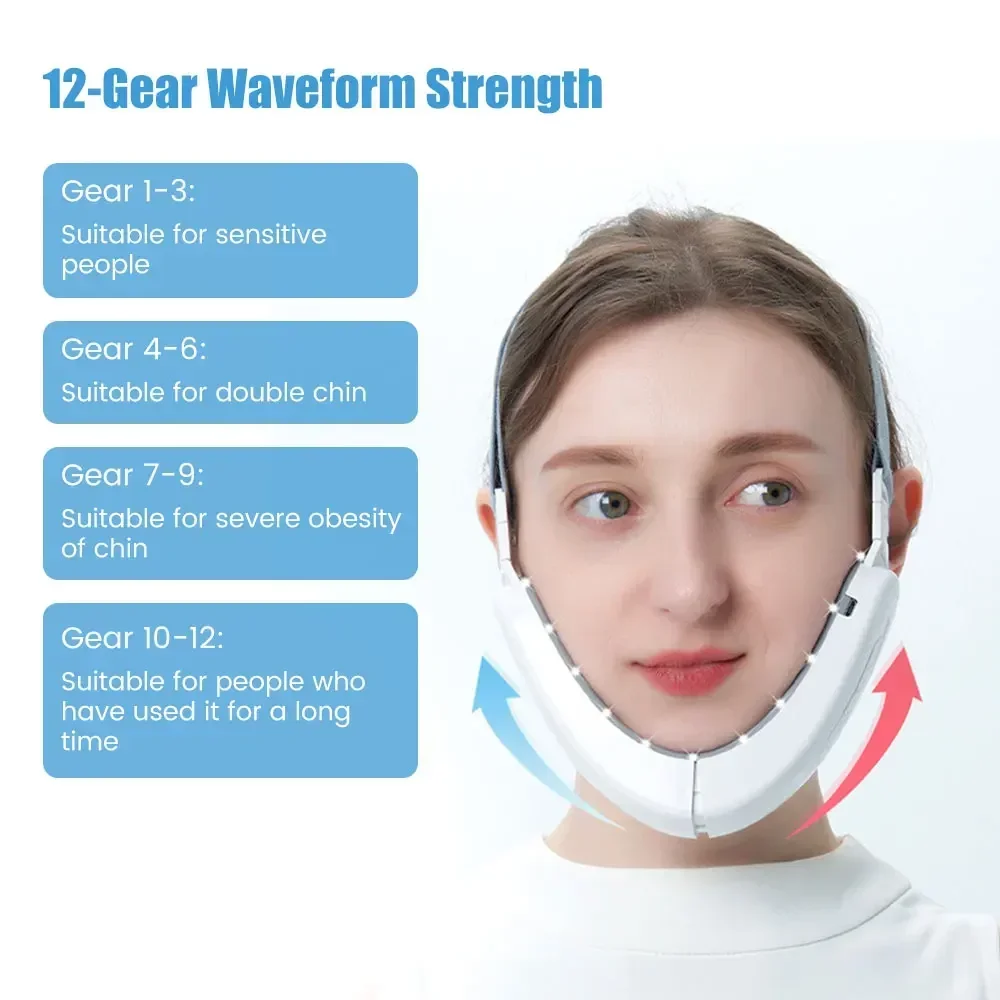 2025 Premium Vอุปกรณ์ยกกระชับใบหน้าLED Photonic Therapy MicrocurrentกระชับผิวคางลดEMS Facial Slimming Massager