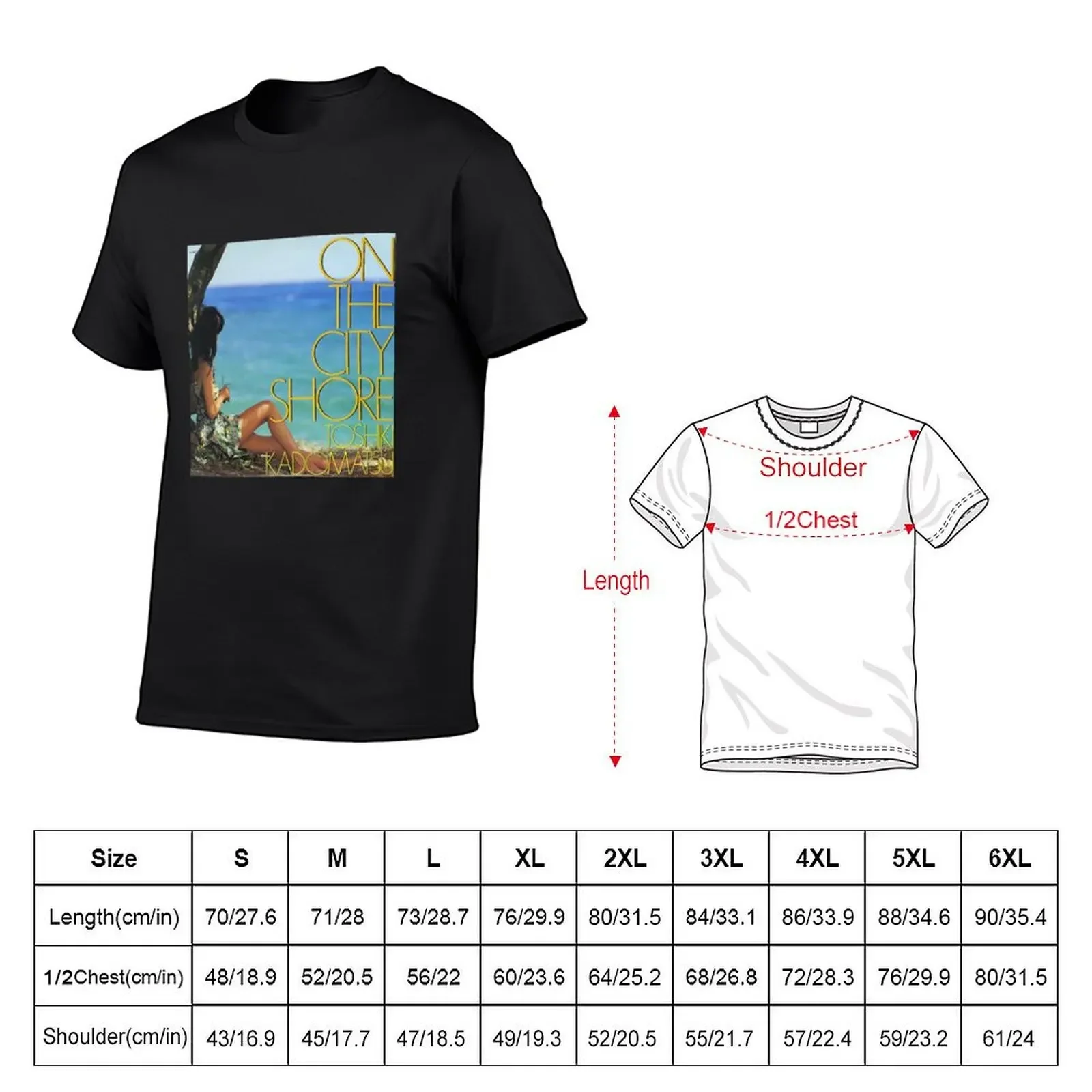 TOSHIKI KADOMATSU- ON THE CITY SHORE T-Shirt quick-drying vintage anime shirt tshirts for men