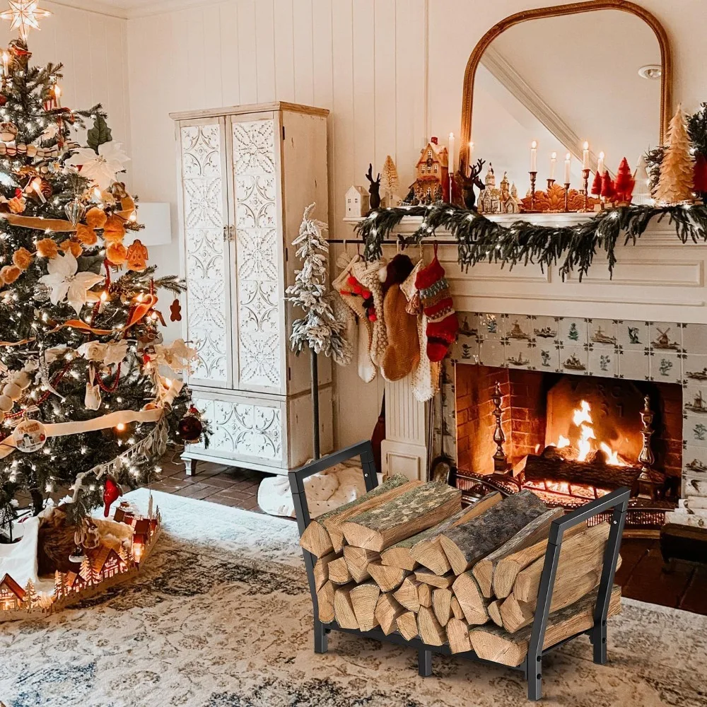 

34-дюймовая стойка для дров, уличная, внутренняя, 2,7 фута, деревянная подставка для хранения, подставка для камина