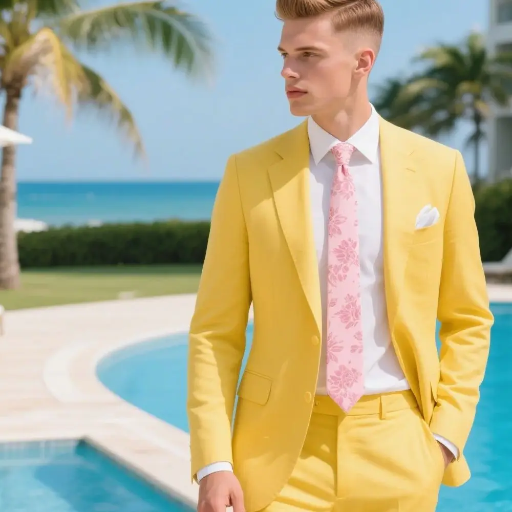 

bege de alta qualidade, lapela notc, slim fit, roupas masculinas, elegante, casamento, 3 peças, jaqueta, colet