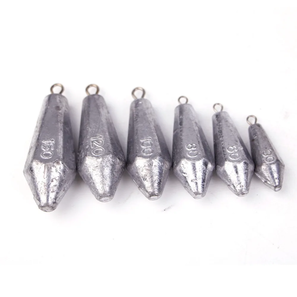 2024 10g-200g Fishing Lead Sinkers tapering style Carp Fishing fishing Weight weight Tail lead Sinker Lead Weights Carp Fishing