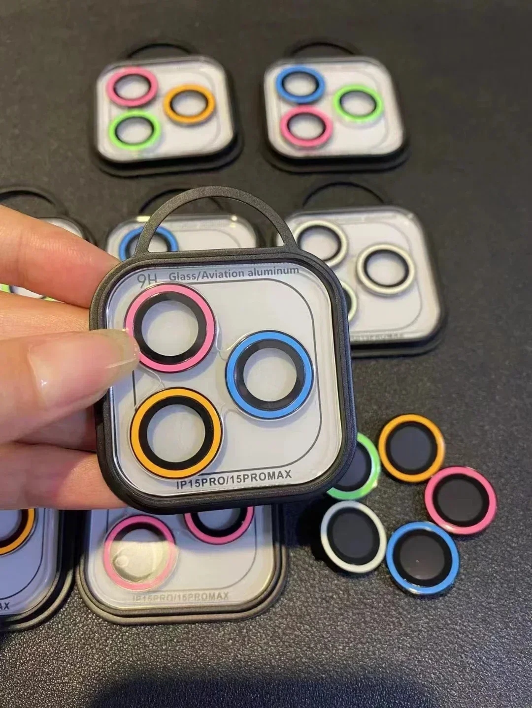 IPhone用の明るいカメラレンズガラス,iPhone 13,12 mini,11 pro max,14 plus,13mini, 13pro用の強化ガラススクリーンプロテクター