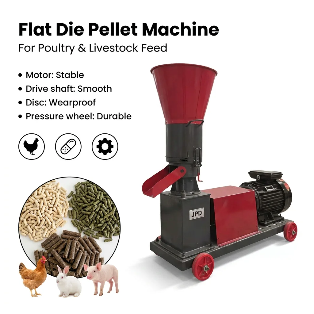 Household 220V 50Hz Mini Electric Feed Pelletizer For Bird Rabbit Poultry Animal Granulator Press Factory Direct Sale