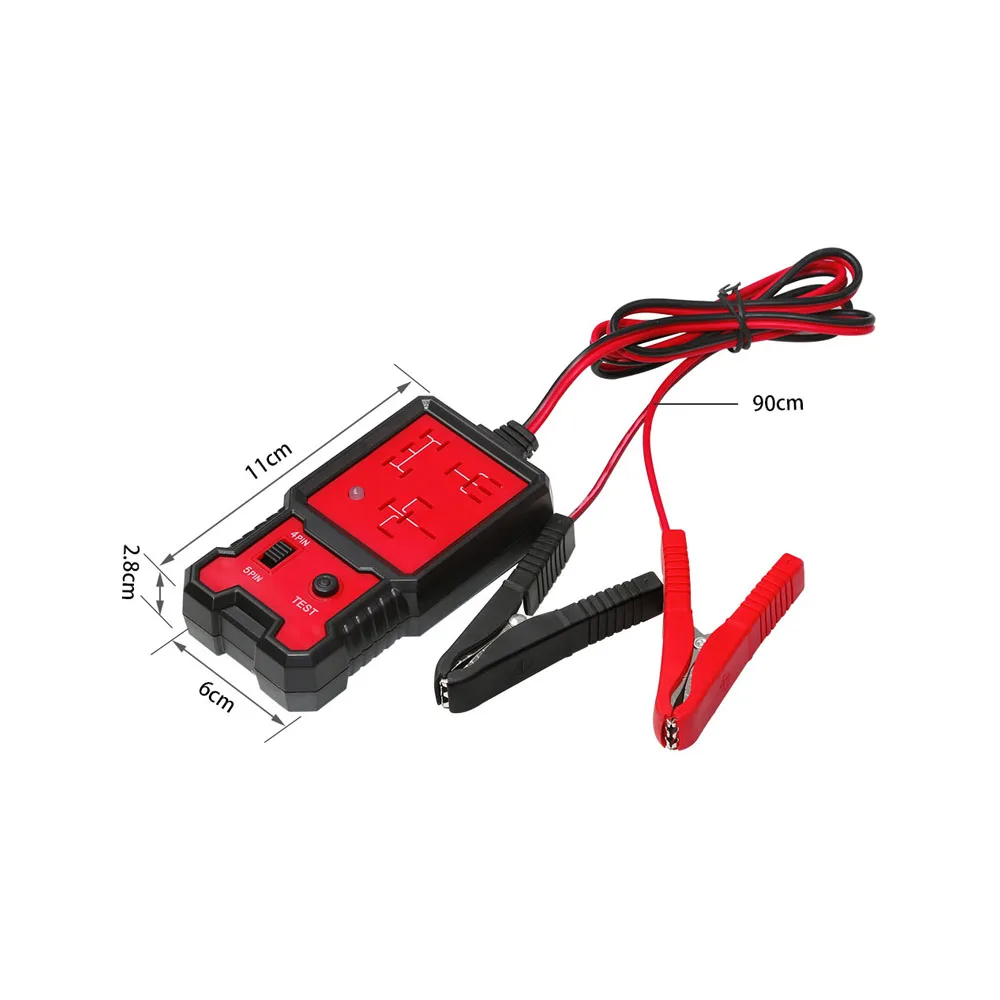 

12 В электронный автомобильный тестер реле, автоматический диагностический инструмент для проверки аккумулятора автомобиля