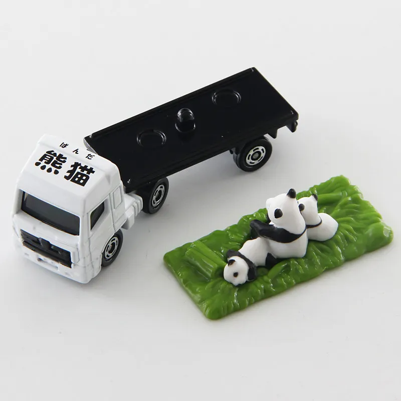 オリジナルタカラトミー-トミカ-no3-パンダ輸送トラック-438908-金属ダイキャストカーモデル子供教育コレクションおもちゃ