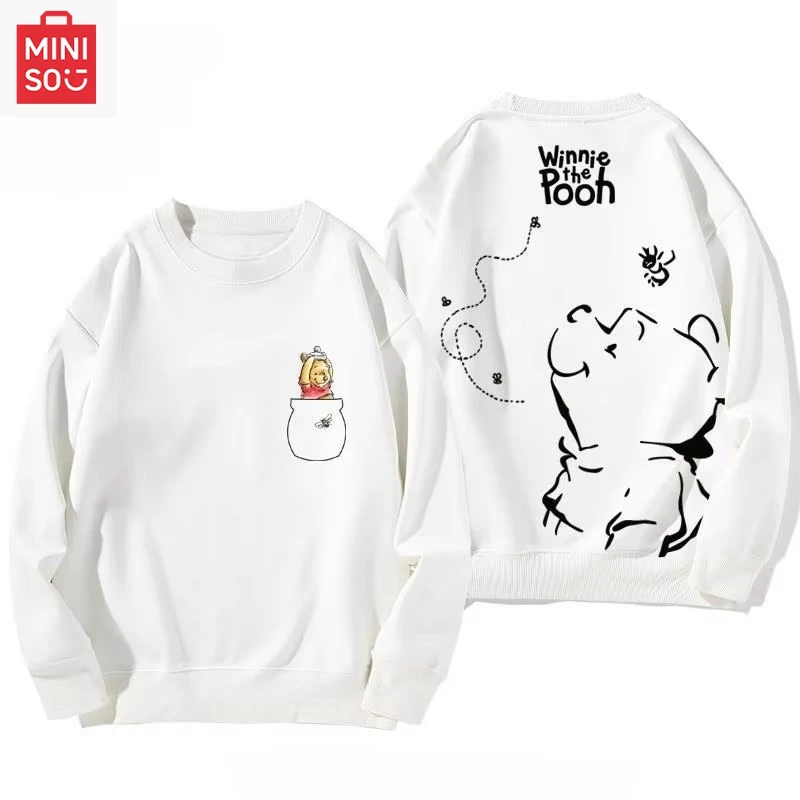 

Latest Disney Winnie The Pooh Joint Peripheral Crew Neck Sweater for Men and Women Couples Autumn and Winter Versatile Clothes