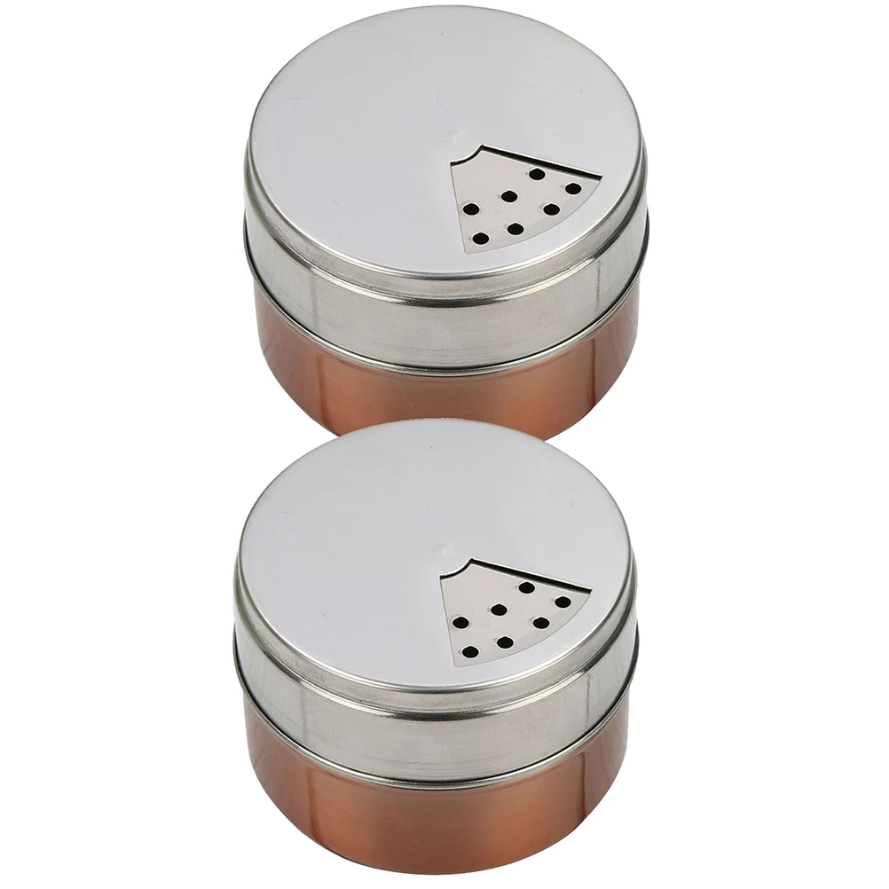 

2 pcs Stainless Spice Jars Lightweight Kitchen Bottles for BBQ Camping Condiment Bottle Seasoning Containers Storage