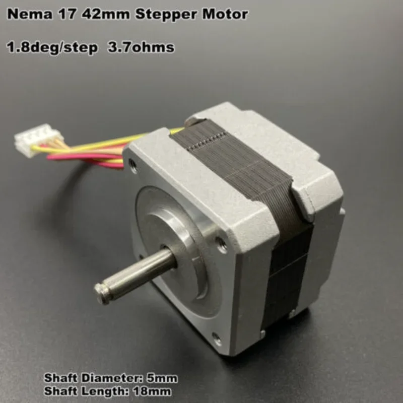 SHINANO NEMA 17 Stepper Stepping Motor 1.8 Degree Micro 42MM Hybrid 2-phase 4-wire Dual Ball Bearing  for CNC Robot 3D Printer