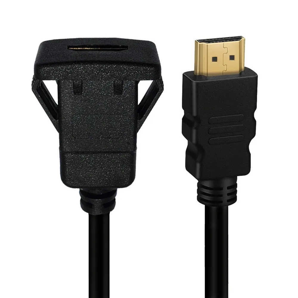 

HDMI-квадратное утопленное крепление USB 3,0 Удлинительное крепление, крепление для приборной панели, утопленное крепление, кабель для крепления панели, для автомобиля, лодки, мотоцикла