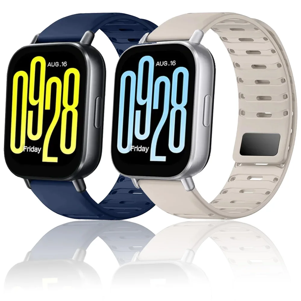 22mm Magnetisches Silikonarmband für Redmi Watch 5 Active 5 Lite, austauschbares Sportarmband, Huawei Watch Ultimate 2 GT Runner 2