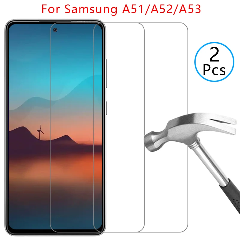 Funda para teléfono Samsung Galaxy A51 A52 A52s A53 5G, cristal templado para A51 A52 S A52s A53 A51A A52A A53A AS52 5G, cubierta trasera 360 Samsung