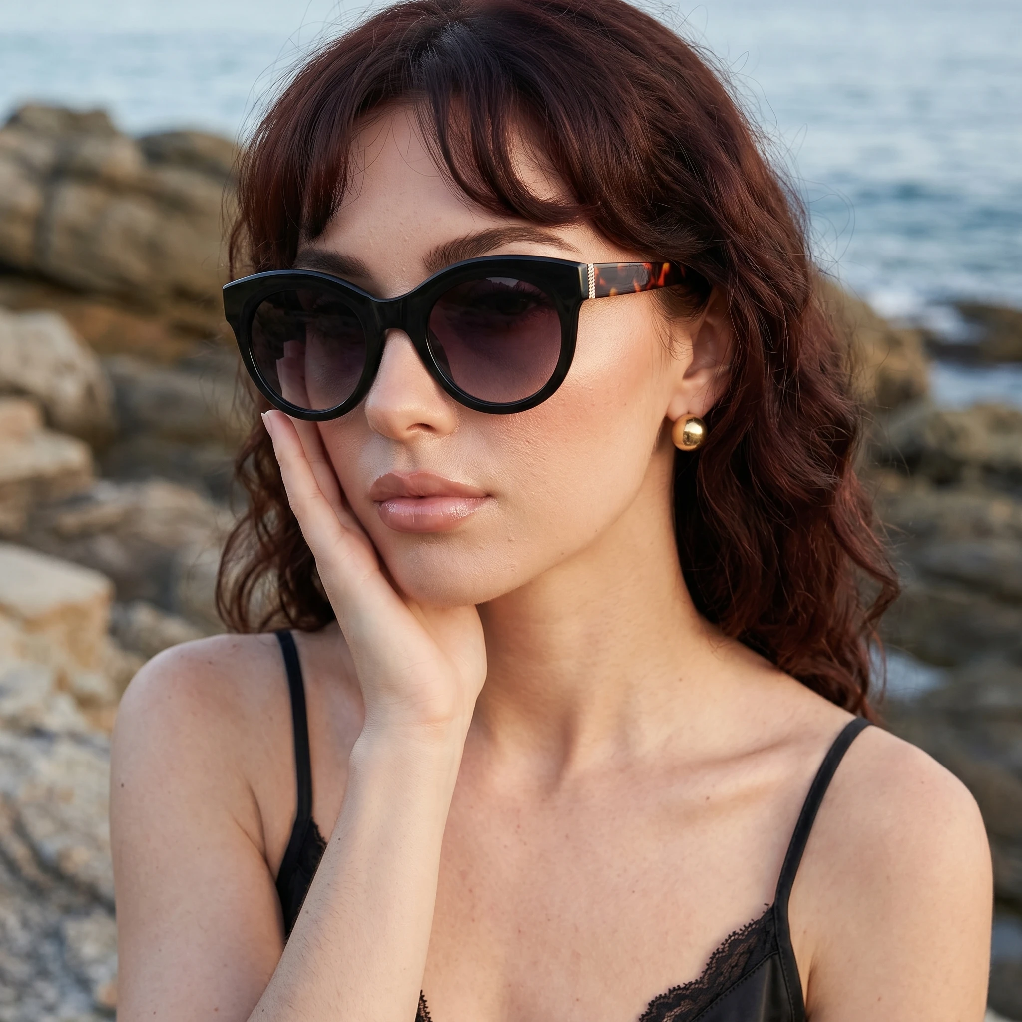 Retro Cat-Eye Sonnenbrille für Damen, Modische Verlaufsgläser, Vintage Luxus Markendesigner-Sonnenbrillen