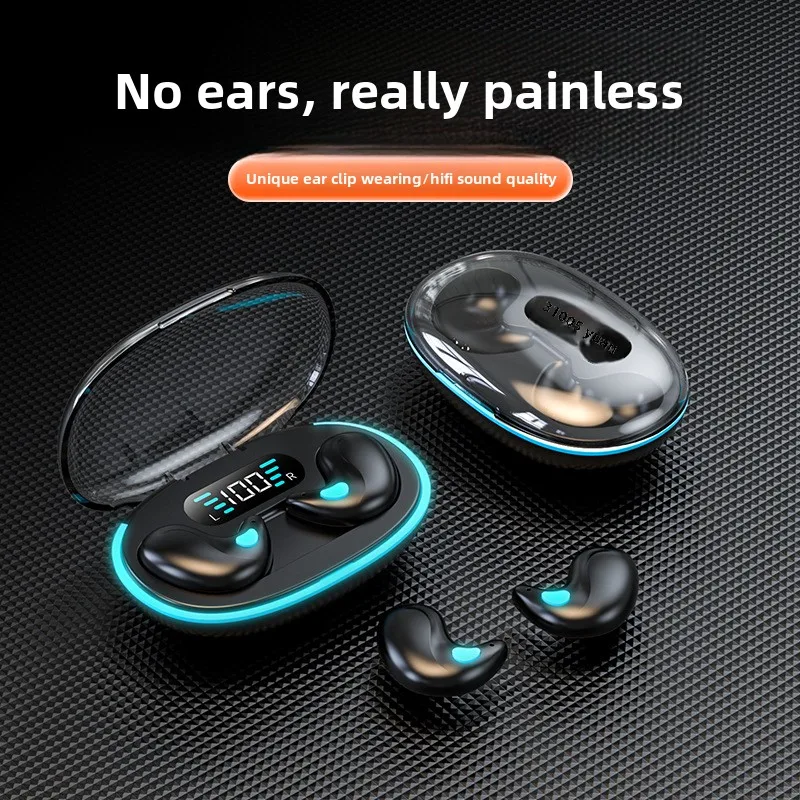 X55 Sleep Bluetooth headset power display intelligent noise reduction sports in-ear headphones source factory foreign trade expl