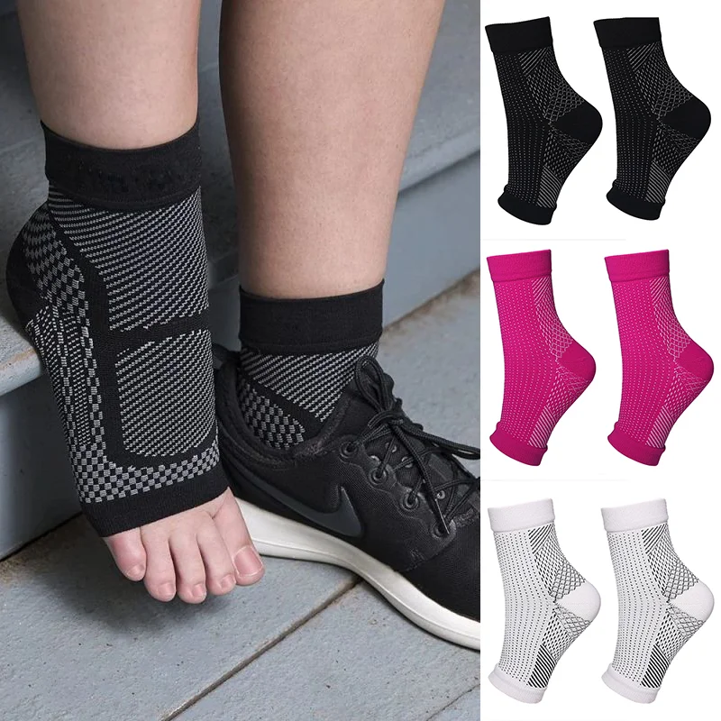 1 Paar Knöchelbandagen für Erwachsene Schmerzlinderung Knöchelschwellung Neuropathie-Socken Verletzungserholung Schutz Knöchel-Sport-Kompressionssocken – Detail 1