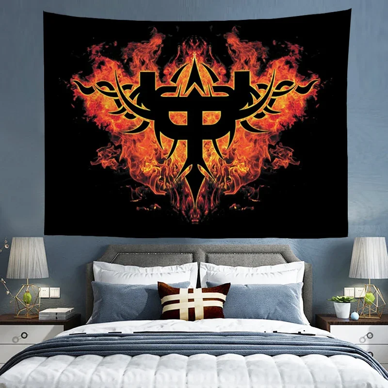 Art Tapestry Judas-Priest Band Wall Hanging Bedroom Decor Music Decoration Headboards Tapestries Home Aesthetic Wallpaper Custom