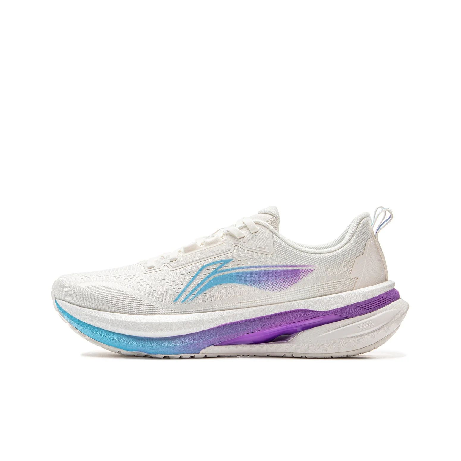 Li Ning 5S 5.0 Low top Li Ning BOOM Technology Casual Sprint Running Shoes Men's Mist White ARSV021-1