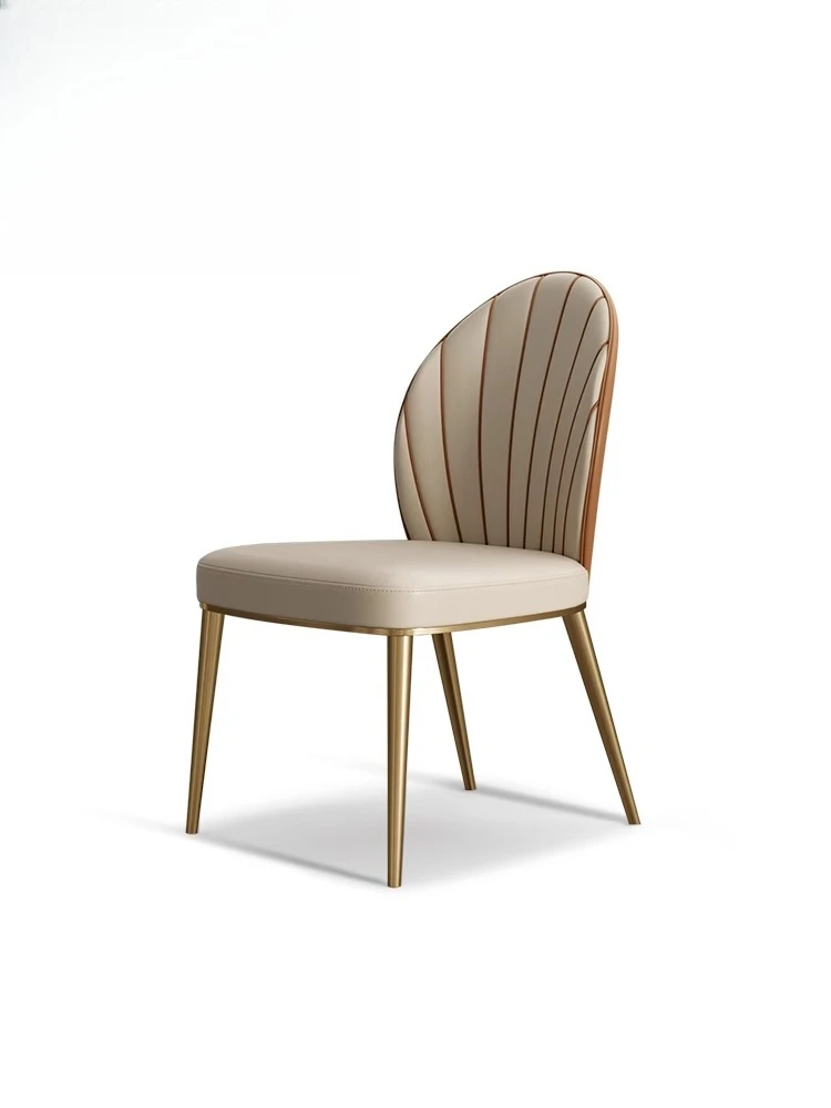 

Italian minimalist dining chair 2024 designer new home dining chair light luxury high-end dining chair