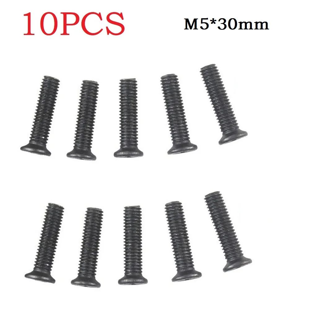 Reliable M5 30mm Left Hand Thread Fixing Screw for 1/2inch For UNF 3/8inch For UNF Drill Chuck Shank Adapter Pack of 10