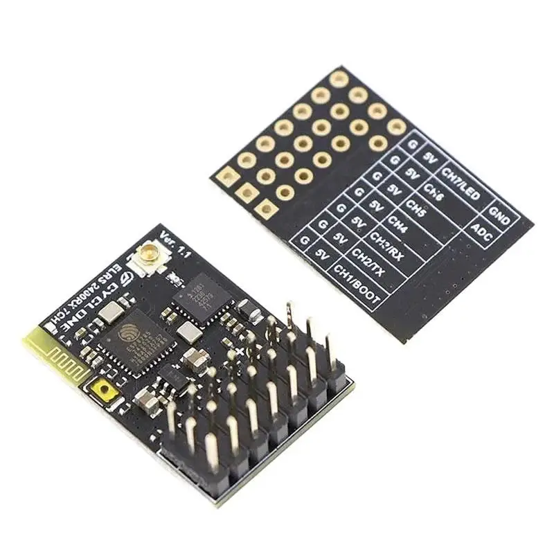 

2.4G PWM 7CH CRSF приемник поддерживает протокол ELRS 3.2 медная трубчатая антенна для RC FPV дрона