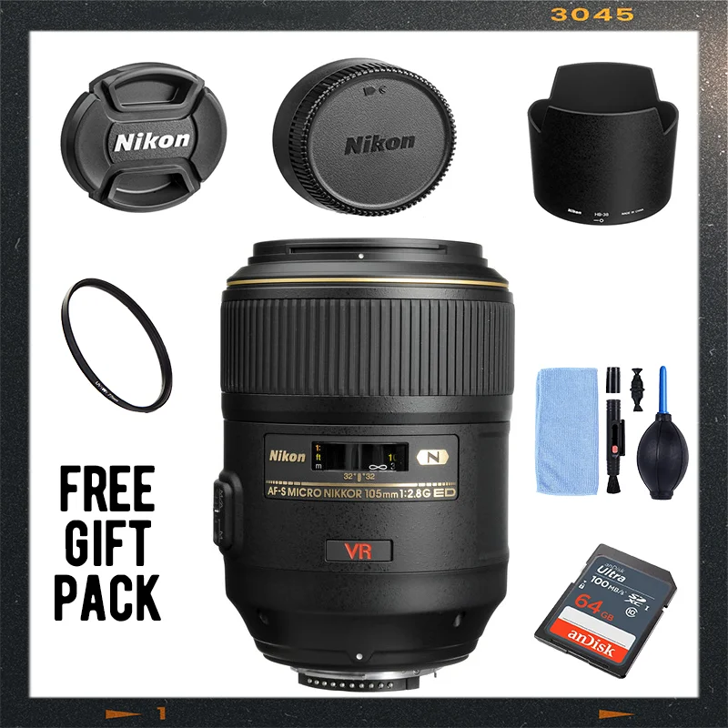 

Nikon AF-S VR Micro 105mm f/2.8G IF-ED Lens For Nikon SLR Cameras